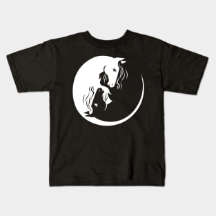 Horses Yin Yang Kids T-Shirt